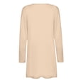 thumbnail image 5 of AherBiu Womens Cardigan Tops Long Sleeve Open Front Mid-Long Outwear with Pockets Spring Clothes, 5 of 5