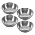 thumbnail image 4 of 6pcs Small Stainless Steel Bowls Mini Prep Soy Sauce Dipping Cups Reusable Metal Ramekins Silver, 4 of 8