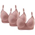 thumbnail image 1 of Bras for Women, 3PCS Womans Printing Gathered Together Large Size Daily Bra Underwear No Rims, 1 of 6