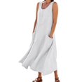 thumbnail image 1 of Robe Salopette 2025 pour Femmes Robe pour Femmes Été Robe en Denim Bretelles Poche Robes Décontractées pour Femmes Robe Mini Ajustable, 1 of 5