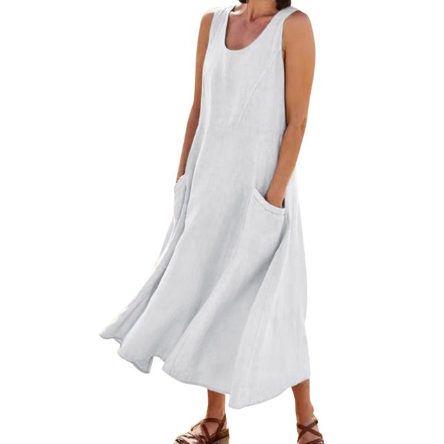 Robe Salopette 2025 pour Femmes Robe pour Femmes Été Robe en Denim Bretelles Poche Robes Décontractées pour Femmes Robe Mini Ajustable