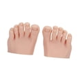 thumbnail image 4 of lionlar Practice Fake Foot Model Art Training Realistic Half Foot Flexible with Toes Skin Color, 4 of 9