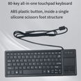 thumbnail image 2 of Clavier Filaire USB 80 Touches Ultra Fin Mini Clavier Tactile Compact Fonction HUB Clavier Tactile Filaire, 2 of 5