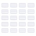 thumbnail image 1 of Unique Bargains Bright White Tri-Glide Slide Buckles Webbing Strap Fastener (100 Pack), 1 of 5