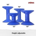 thumbnail image 3 of Storex tabouret oscillant réglable en plastique pour usage intérieur, 12 à 18 po, bleu, 3 of 9