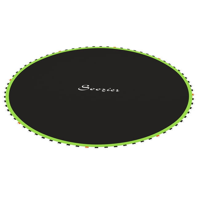 CoSoTower Trampoline Replacement Mat, Fits 14' Trampoline w/ 80 V-Hooks & 5.5" Springs (Spring & Frame not Included), Green