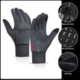 thumbnail image 4 of TIMIFIS Gants d'Hiver Gants de Course en Plein Air Gants de Cyclisme Écran Tactile Gants d'Hiver pour Hommes Doublures de Gants Gants de Randonnée Gants Chauds par Temps Froid Gants de Neige Gants de Moto, 4 of 5