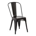 thumbnail image 1 of Bristow Armless Metal Chair in Matte Black Finish 4 Pack, 1 of 4