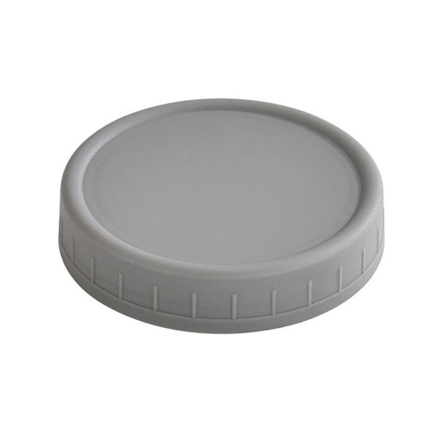 CUITING 1PC Wide Mouth Plastic Mason Jar Lids Unlined White Ribbed Lids 86mm Closure Bags & lids & Boxes Extra Offer