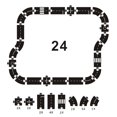 thumbnail image 1 of facefd Kids DIY Splicing Track Highway Stitching Prop Traffic Roadway Accessories Kids Gift No.3, 1 of 6