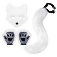 thumbnail image 1 of Realistic Furry Gloves and Tail Halloween Set for Festive and Events, 1 of 3
