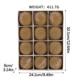 thumbnail image 3 of Brown 30-Piece 6Cm Painted Christmas Ball Ornaments Set For Tree And Home Decor, Colorful Holiday Display, 3 of 6