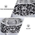 thumbnail image 4 of MasteelfCA 1Pc Man Delicate Ring Masculine Hand Jewelry Ring Man Ring Foxes Ring Decor, 4 of 7