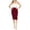 Wine, variant on Fgnfyis Skirts for Women Mid Length High Waisted Split Pencil Wrap Pencil Skirt for Versatile Wear Knee Length Skirt Black XXL