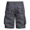 thumbnail image 5 of Sentmoon Mens Cargo Shorts High Waist Beach Shorts Loose Solid Color Button 2025 Summer Gym Shorts Multi Pocket Man Comfy for Sports Running Dark Gray 30, 5 of 5