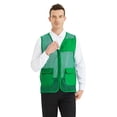 thumbnail image 1 of TOPTIE Adult Mesh Vest Zipper Supermarket Team Volunteer Uniform Vest - Orange, 1 of 6