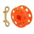 thumbnail image 2 of Finger Reel,  Diving Reel Lightweight With Double Ended  Snap Clip For Cave Diving Orange, 2 of 8