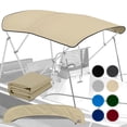 thumbnail image 1 of KNOX Toile de Remplacement Universelle à 4 Arceaux pour Toit de Bimini, Toile de Toit de Bimini Seulement avec Botte de Rangement à Glissière, Qualité Marine 600D, Imperméable, Pare-Soleil Anti-Décoloration pour Bateau, Sans Cadre, 61-66 Pouces L, Sable, 1 of 7
