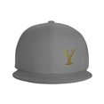 thumbnail image 3 of ZICANCN Alphabet Y Pattern Baseball Caps, Trucker Hats for Men And Women, Adjustable Breathable Flat Caps, Gray, 3 of 6