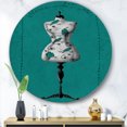 thumbnail image 3 of Designart 'French Couture IV' Art Mural Cercle en Métal Glamour, 3 of 3