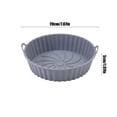 thumbnail image 3 of XYAIYT Heat Tolerant Flexible Silica Gel Baking Pan Non Stick Easy Clean for Ovens Fryers Microwaves Versatile Kitchen Accessory Oil Separation Feature(Gray), 3 of 6