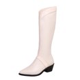thumbnail image 2 of Pointed Toe Thick Mid-heel High Boots Children's Knight Boots Plus Size Boots, 2 of 8