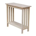 thumbnail image 2 of International Concepts Unfinished Natural Wood Mission Entry Table, 2 of 4