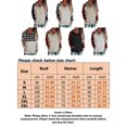 thumbnail image 2 of MAWCLOS Ladies Hoodies Button Dwon Pullover Drawstring Sweatshirt Casual Kangaroo Pocket Long Sleeve Hooded Tops Grey Orange S, 2 of 2