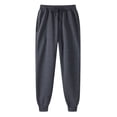 thumbnail image 1 of Men's Solid Color Hip Hop Pants - Track Cuff, Lace - up, Pocket, Polyester, for Spring & Autumn, 1 of 4