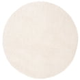 thumbnail image 3 of SAFAVIEH August Shag Collection 8 Pieds6 Pouces Round Ivory AUG900C Solid 1.2-inch Thick Area Rug, 3 of 4