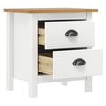 thumbnail image 2 of vidaXL Table de Chevet Table d'Appoint Salon Bureau Bois Massif Pin, 2 of 5
