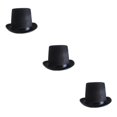 thumbnail image 2 of Transemion Adult Top Hat Victorian Magician Fancy Accessory Fit One Dress Size Most Style A 3Set, 2 of 6