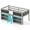Grey, variant on Gymax Low Loft Bed Twin Size Wooden Bed Frame Kid's Cabin Bed w/ Bookcases Grey