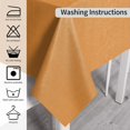 thumbnail image 3 of ORUYROP 100% Waterproof PVC Tablecloth for Picnic and Camping, 60 x 84 Inch, Orange, Oil-Proof, Spill-Proof, Wipeable, Rectangle, Durable Table Cover, 3 of 7