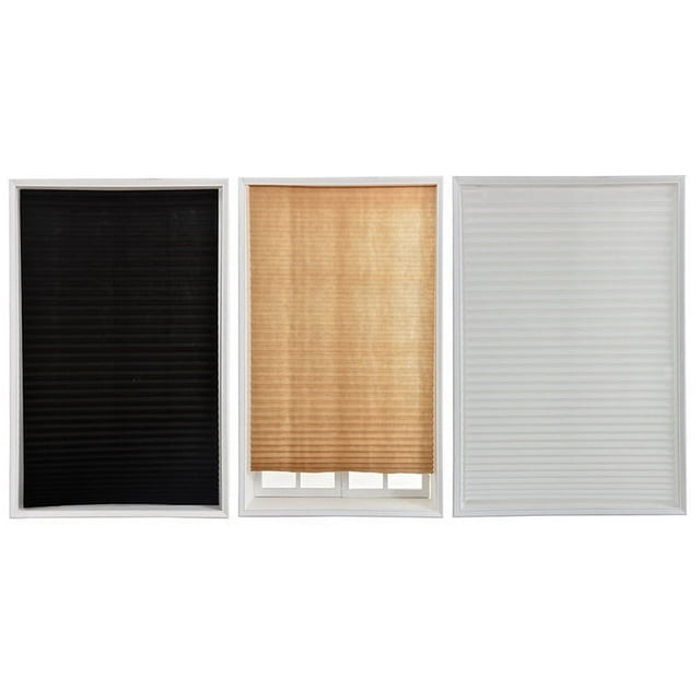 CHOK Home Furnishings Cordless Light Filtering Mini Blind Length 59.06””inch Width 35.43inch