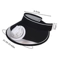 thumbnail image 2 of EGNMCR Fan Hat With Fan For Women - Fan Visor Hat - Three Gear Mediation And Large Area Sun Protection Fan cap, 2 of 8