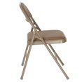 thumbnail image 3 of HERCULES Series Double Braced Beige Vinyl Folding Chair, 3 of 9