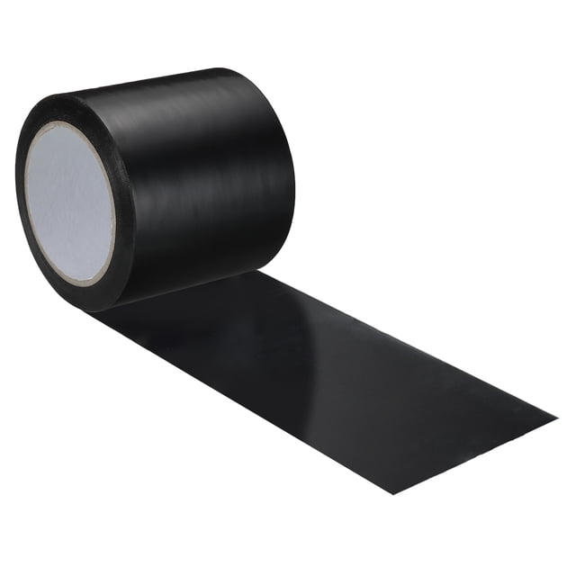 Unique Bargains Corrosion Protection Pipe Tape, 108 Ft x 3.9 Inch PVC Insulation Wrap Duct Tape Self Adhesive, Black