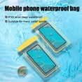 thumbnail image 4 of Fridja Waterproof Phone Pouch, Clear Screen Floatable Waterproof Phone Pouch, Universal Waterproof Cell Phone Case, Underwater Photography for Swimming, Rafting, Diving, 8.07×4.13in, Yellow, 4 of 6
