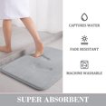 thumbnail image 4 of zanvin Bath Mat Memory Foam Bath Mat 5 Set Bathroom Rugs for 5 Pcs Toilet Mats Universal Soft Comfortable Water Absorption Non-Slip Thick Machine Washable Easy Dry Dark Color, Mom Gifts, 4 of 5