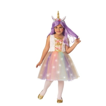 Rainbow Sparkle Unicorn Girl's Costume