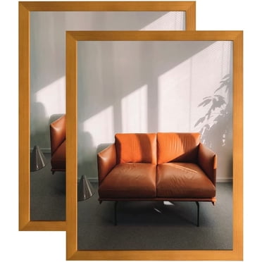 AmPm 2pack Diamond Painting Frames 16x20 Black Picture Frame Cadre Photo Frames with Solid Wood Plexiglass for Wall