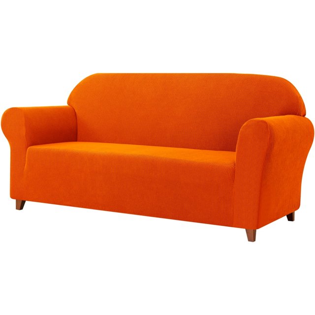 Housse de Sofa 2024 1 Pce Housse avec Coussin d'Assise extra Extensible Housse de Siège TG Sofa Ivoire