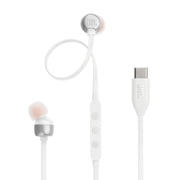 JBL Tune 310C USB Wired Hi-Res In-Ear Headphones - White
