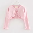 thumbnail image 2 of Hjtefg Girls' Knit Cardigan - Soft Lightweight Sweater | Comfortable Layering Piece for Versatile Styling,Color: Pink Size: 3-4 Years, 2 of 7
