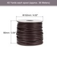 thumbnail image 2 of Unique Bargains Beading Thread Bracelet Weave Bead Craft Cord 5mm 36M/Roll (40-Yards) Decorative String, Dark Brown, 2 of 7