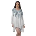 thumbnail image 1 of Moomaya Robe de Cocktail Imprimée à Manches Longues Tenues de Noël Robe Courte pour les Fêtes, 1 of 4