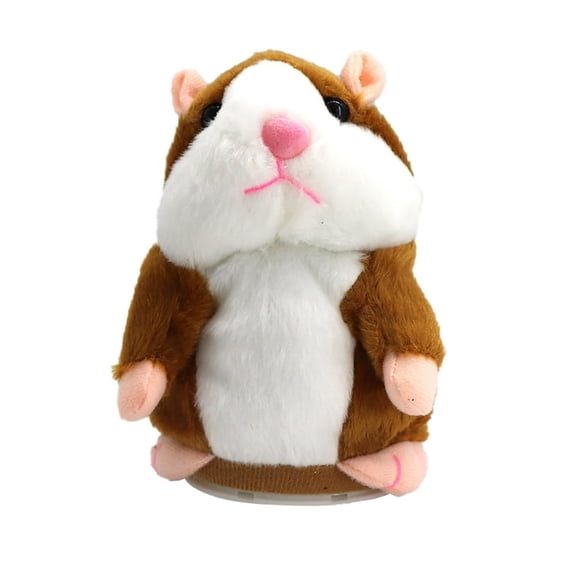 CHUANK Hamster Toy Talking and Repeating Funny Stuffed Toy Plush Electric Interactive Birthday Gifts for 2 3 4 Years Old Toddlers Girls Boys Christmas Birthday Gifts