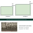 thumbnail image 3 of CHUN YI Anti-slip Bathroom Mat Absorbent Plush Polyester, 16"x24"+20"x32", Sand, 3 of 6