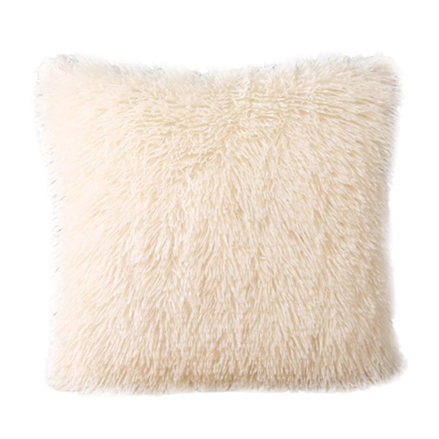 Warm Soft Fluffy Throw Pillow Case Cover Cushion Home Bed Sofa Car Decoration